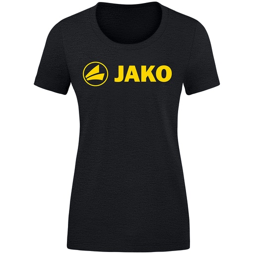 Jako T-Shirt Promo schwarz meliert-citro Damen