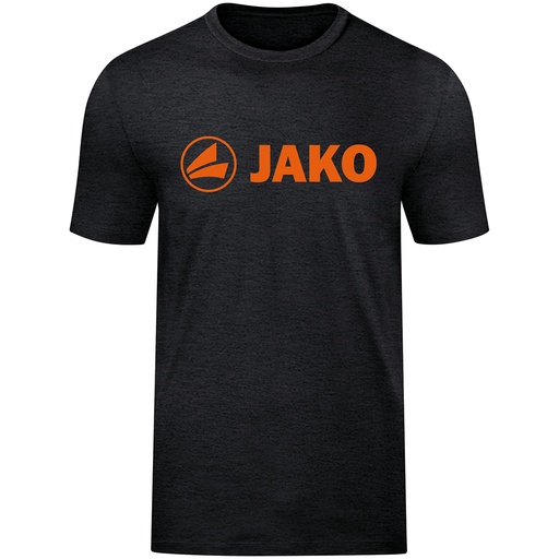 Jako T-Shirt Promo schwarz meliert-neonorange