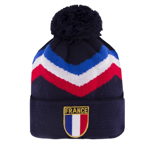 [5053] COPA Frankreich Beanie Fußball Wintermütze blau