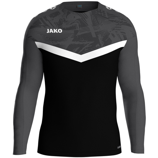 Jako Iconic Sweat schwarz-anthrazit