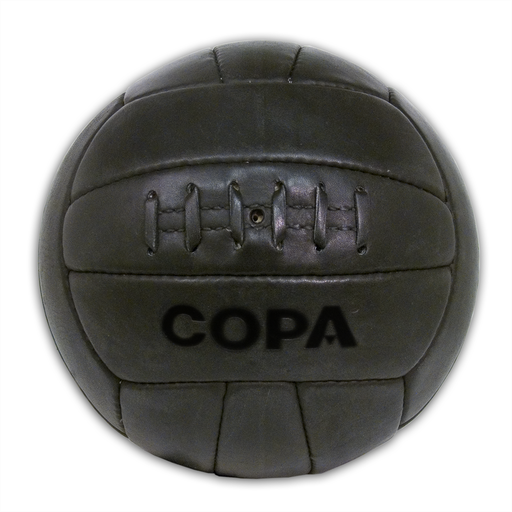 [8005] COPA Lederball 50er Jahre Retro Fußball schwarz