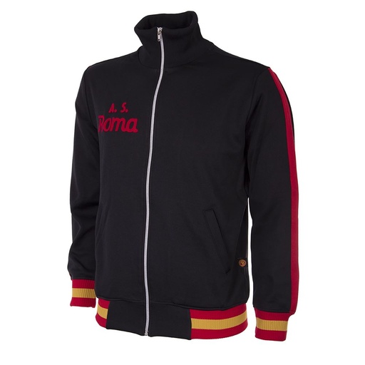 COPA AS Roma 1977/78 Retro Trainingsjacke schwarz